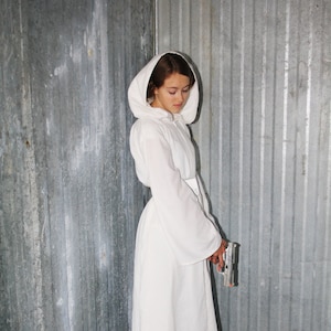 Everyday Princess Leia Organa White Dress Costume, Made to Order, Upcycled Materials WILL VARY