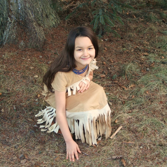 Everyday Princess Pocahontas American Indian Girl Costume, Made to