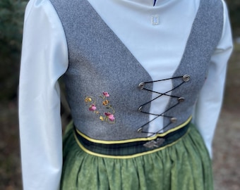 Adult Size Middle Anna Frozen Dress Costume, Teen Anna, Broadway Version, Made to Order, Upcycled Materials WILL VARY