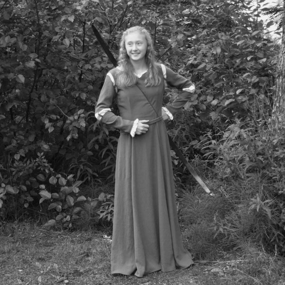 Everyday Princess Merida Green Dress Costume, Made to Order, Upcycled Materials WILL VARY