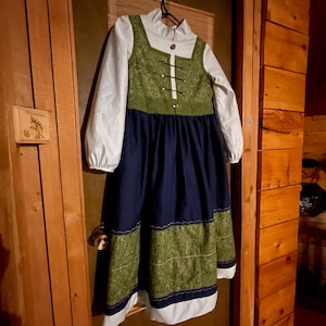 Anna Inspired Dress: Teen Film Version Costume, Upcycled Materials