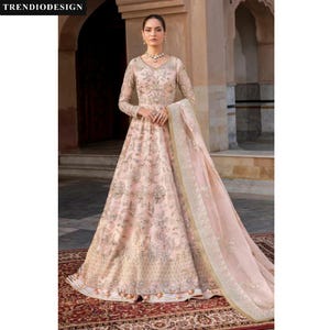 Latest Embroidered Pakistani Bridal Maxi Lehenga, Indian Nikkah Walima Reception Engagement Dress, Wedding Guest Party Wear Outfit