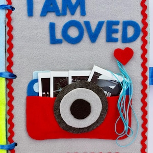 Camera Photo Pocket Felt Busy Book Template | Printable Pattern (Digital Download)