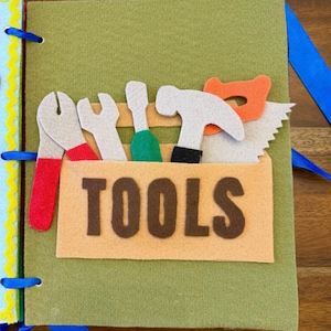 Tools Felt Busy Book Template | Printable Pattern (Digital Download)