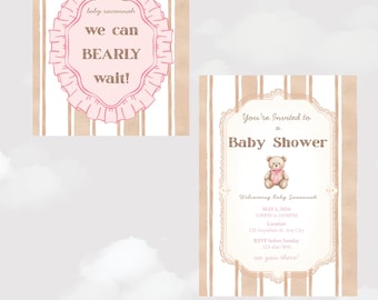 Baby Shower Sign Template Editable | Welcome Sign Printable | Baby Shower Decor Sign | Boy Girl Neutral Baby Shower | Instant Download