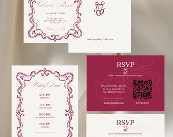 Editable Wedding Invitation Template
