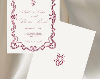 Editable Wedding Invitation Template