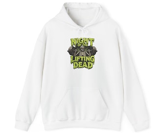 Night Of The Lifting Dead/Gym Humor/Pun/Unisex Heavy Blend™-sweater met capuchon