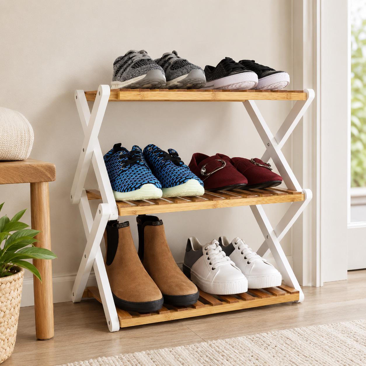 Folding bamboo shelf - Etsy sterreich