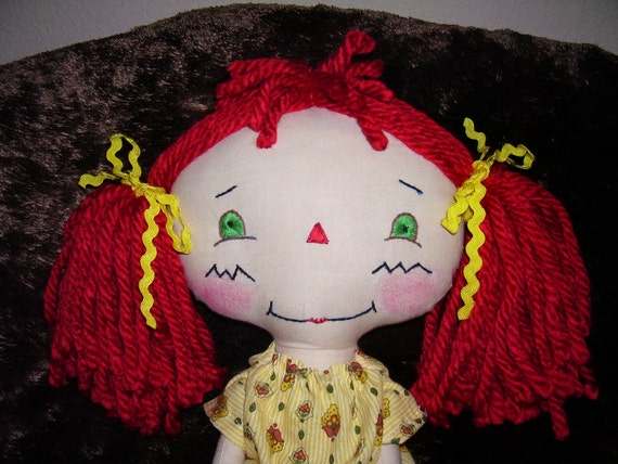red haired rag doll