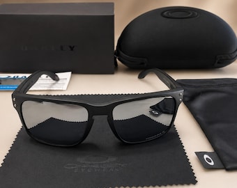 Oakley Holgrove polarisierte Sonnenbrille, mattschwarzer Rahmen, Herren UV Fahren Shades