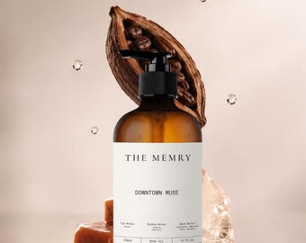 Downtown Muse - TriBeCa by Bond no. 9 Inspired Luxury Body Oil - Personalized With Name or Message | Long Lasting | 8oz Glass Bottle | Gift