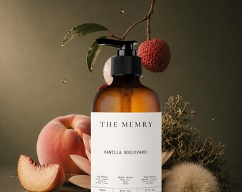 Vanilla Boulevard - Greenwich Village by Bond no. 9 Inspired Luxury Body Oil - Personalized With Name or Message | Long Lasting | 8oz Gift