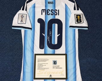 Camiseta de Messi para el Mundial 2026 / Camiseta firmada estilo local, artículo de colección de fútbol