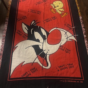Vintage Tweety Bird Blanket - Etsy