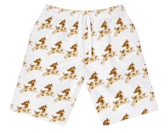Vintage Puppies Athletic Long Shorts | All Over Print