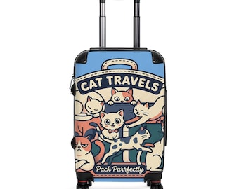Cat Travels Luggage: Pack Purrfectly Hard-Shell Suitcase