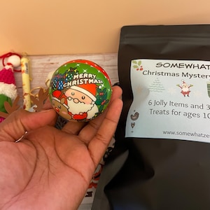 Jolly CHRISTMAS GRAB BAG with Festive Surprises-Holiday Treats, and Mystery Grab Party Gift for ages 13 to 113 - Perfect for Christmas Party