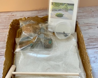 Mini Buddha Zen Garden Kit: Desktop Meditation Gift