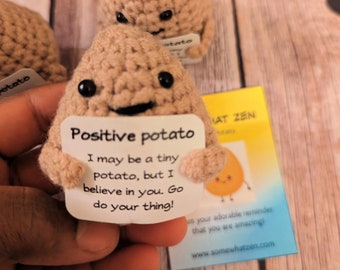 Positive Potato, Gag Gift, Positive Affirmation Gift, Stocking Stuffer, Fun Gift, Heartwarming Gift