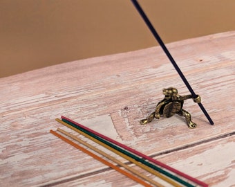 Mini Incense Kit, Bronze Turtle Incense Holder, Incense Sticks, Gift for him, Gift for her, Home Decor, 5 Piece Incense kit, Aromatherapy