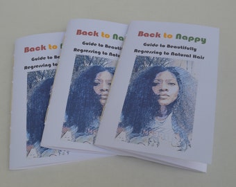 Guide to Natural Hair, Black Hair Care, All Natural Hair Care, Hair Care Regimen, Wash Day, 80 page zine, Natural hair journal, nappy hair