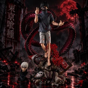 Kaneki Statue 30cm / 11.8in – Ghoul Figurine – Kaneki Figure Tokyo – Anime Statue – Ghoul Collectible Handmade – Display Figure Ken