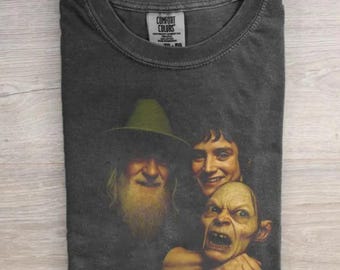 Funny Lort shirt, Gandalf and Gollum Night Ride Shirt, Meme Graphic Tee, Epic Fantasy Humor