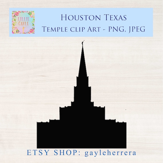 Houston Texas LDS Temple Clipart Png and Jpeg Files Use - Etsy Finland