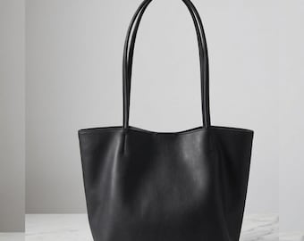 Sac à main fourre-tout en cuir, sac à bandoulière seau, sac hobo en peau de mouton, sac à main fourre-tout en cuir souple, sac à main minimaliste, sac sous les bras, sac tendance