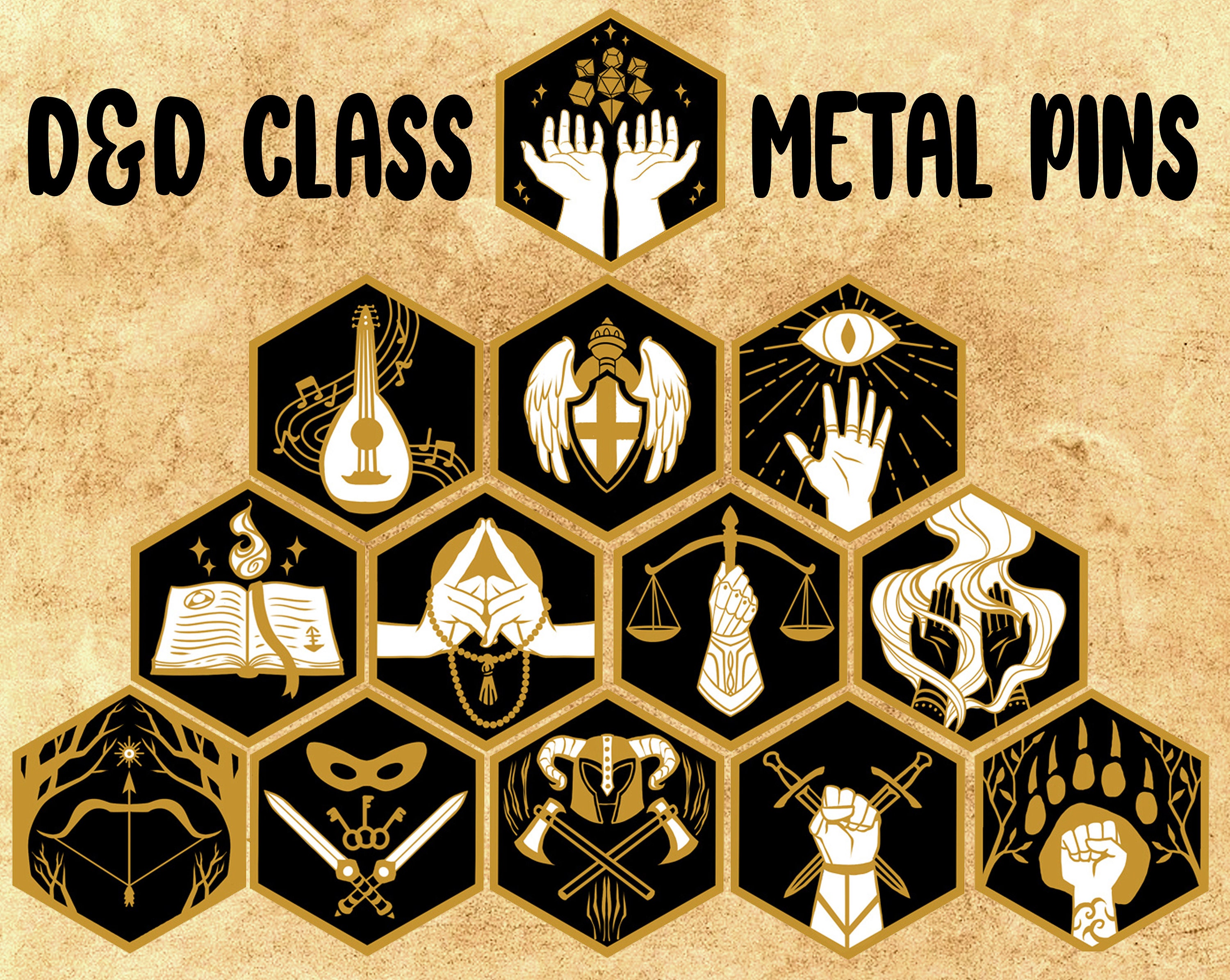 D&D Class pins - RESTOCK PRE-ORDER