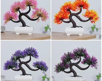 Sztuczne drzewko bonsai w doniczce do dekoracji ogrodu domowego