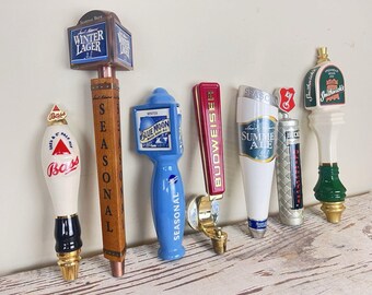 Vintage Beer Tap LOT Of 7 / Bar / Man Cave / Collectors / IPA / Ales / Seasonal