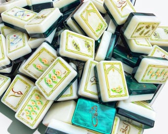 Mahjong Set American Style | 160 Ivory Tiles Islamic Art | Arabic Calligraphy Whirling Dervish | Gift