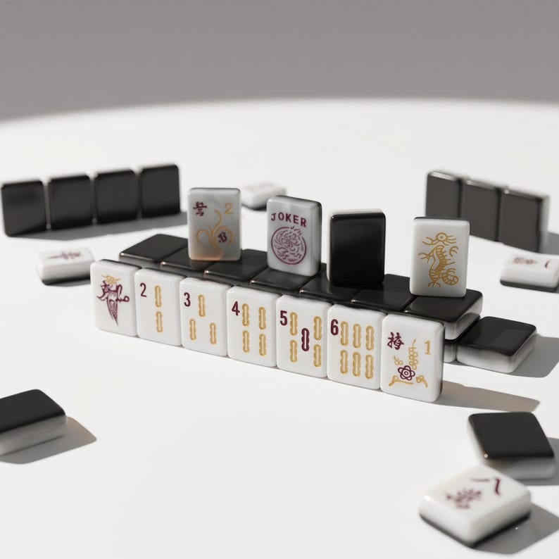 Midnight Dynasty Mahjong Tiles 4