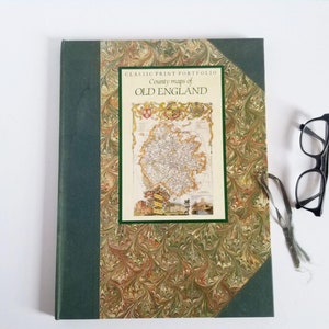 Cartes du comté de la vieille Angleterre - Portfolio d'impressions classiques vintage - 12 impressions lithographiques de carte - Thomas Moule - Studio Editions Limited