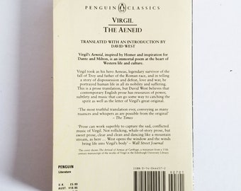 The Aeneid - Paperback By Vergil - 1961 Complete and Unabridged - Rare