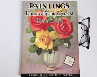 Robert Duflos Paintings - Vintage Walter T Foster Book - How to Paint Floral Still Life