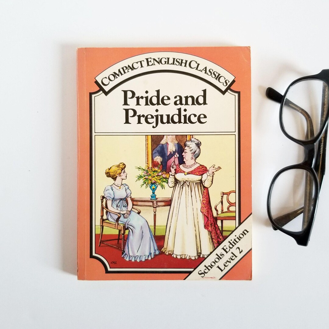 Pride and Prejudice - Jane Austen - Vintage Illustrated Softcover Book ...