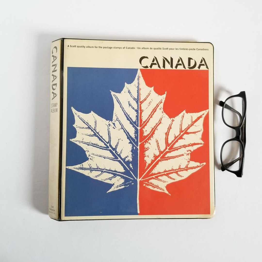 Canada Stamp Album Vintage Scott's Standard Postage Stamp Collection