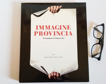 Italian Poster Art Book - Immagine Provincia - Vintage Hardcover Coffee Table Book - Graphic Design Reference Book
