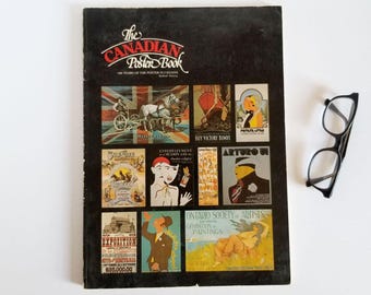 Canadian Poster Art Book - Vintage Oversize Softcover Book - Robert Stacey - Graphic Design Reference