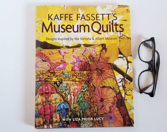 Kaffe Fassett's Museum Quilts - Purple Hardcover Book with Quilting Patterns & Instructions - Illustrated Textile Art Book