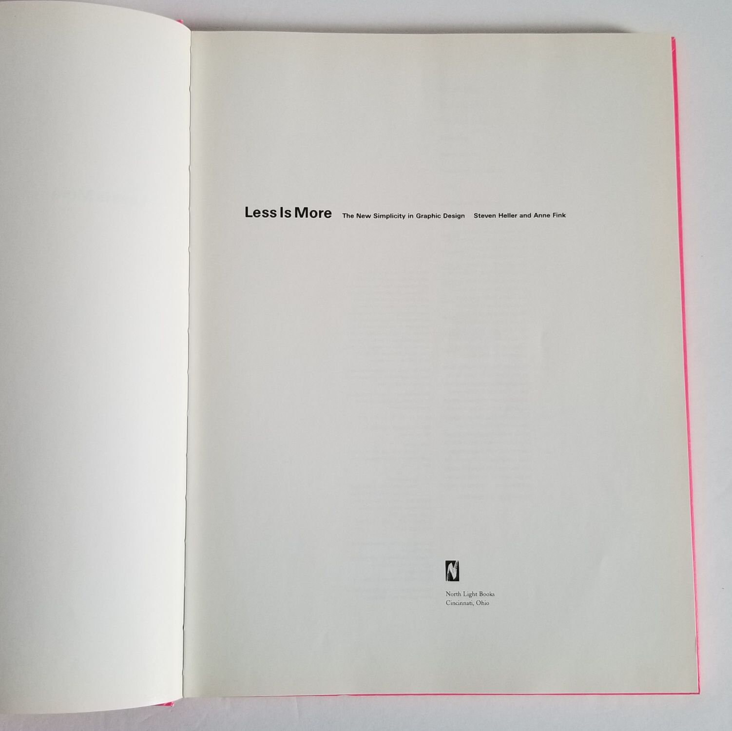 Less is More the New Simplicity in Graphic Design - Vintage Book 