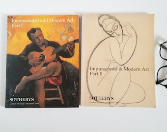 Sotheby's Impressionist & Modern Art Auction Catalogs - Vintage December 1998 Softcover Book Set