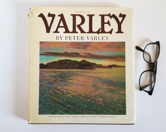 Frederick H Varley Art Book - Vintage Brown Hardcover Book by Peter Varley - Canadian Group of Seven Artist - Portrait & Landscape Paintings