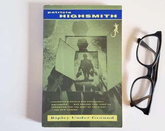 Ripley Under Ground - Patricia Highsmith - Vintage Trade Size Paperback Book - 1993 First Edition