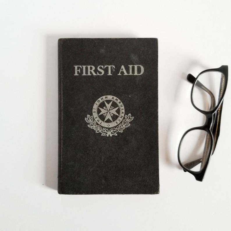 First Aid Book St John Ambulance Vintage Hardcover Book of Etsy
