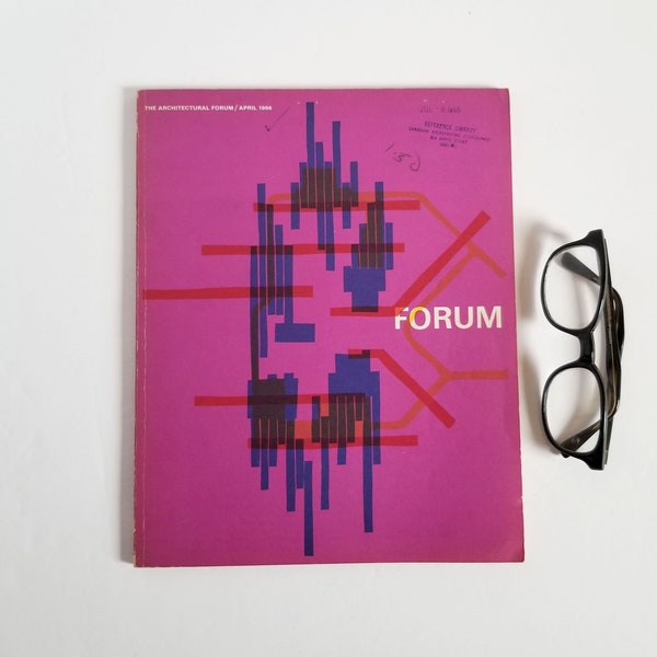 The Architectural Forum Magazine April 1966 Issue - Vintage Illustrated Mid Century Modern Design Reference Book