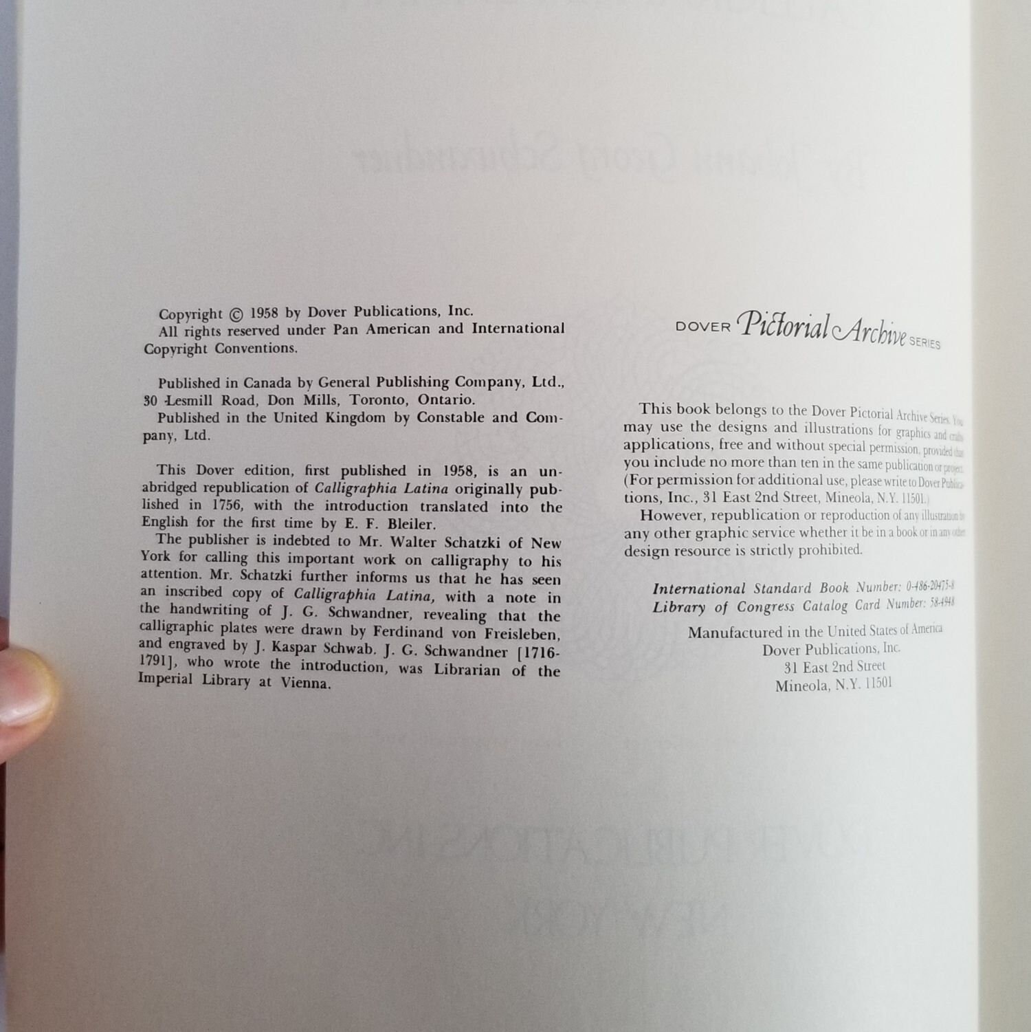 洋書 Johann  Schwandner: Calligraphy Calligraphy Art Book - Johann Georg Schwandner - Vintage